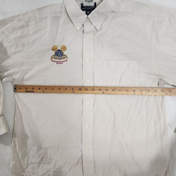Disneyland 50th Happiest Homecoming on Earth Mens L Button Up Vintage Y2K - Picture 9 of 10